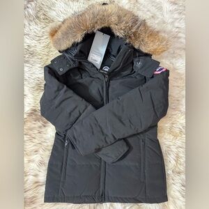 CANADA GOOSE Women Chelsea Down Parka 3804L Black, Size XS